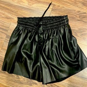 Faux leather high waisted pants never worn